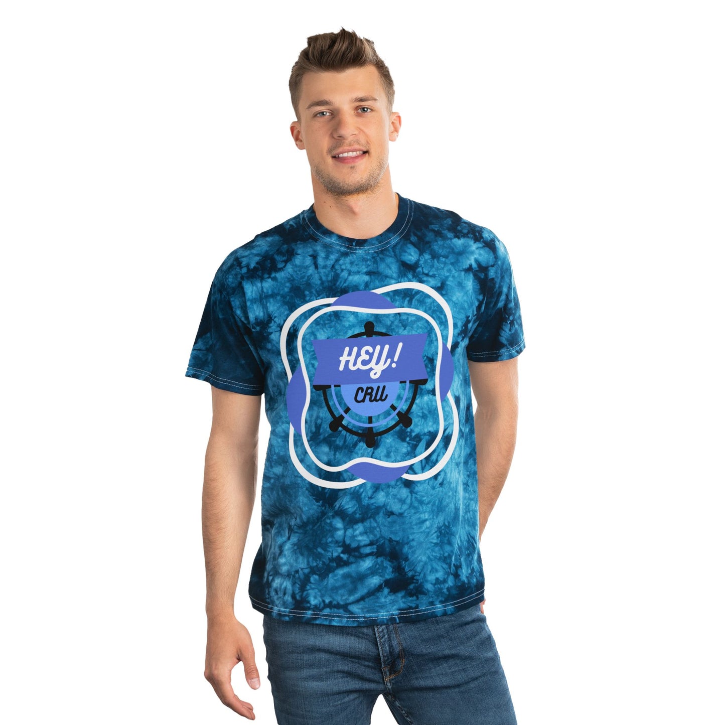 HEYCRU WAVE BLOOM Tie-Dye Tee (Crystal) (Set Sail Collection)